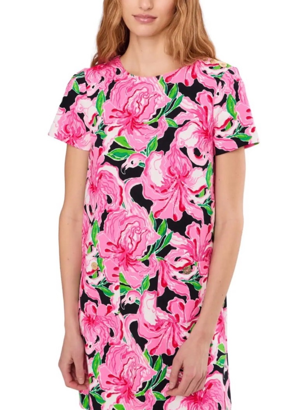 Lilly Pulitzer Mattison Dress in Onyx Party All The Time 🦩